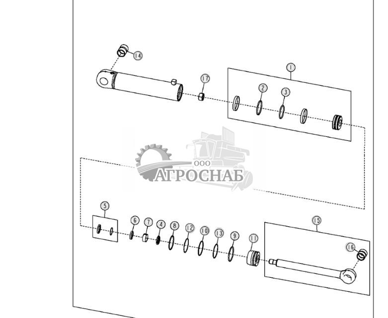 Цилиндр переднего навесного оборудования - ST3744 787.jpg